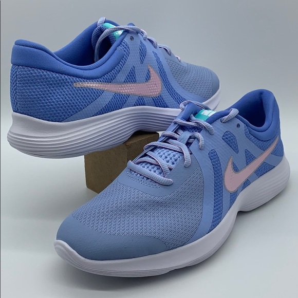 NIKE REVOLUTION 4 (GS) royal pulse/pink foam - Picture 2 of 16